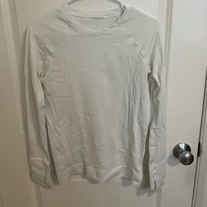White Lulu lemon long sleeve women’s